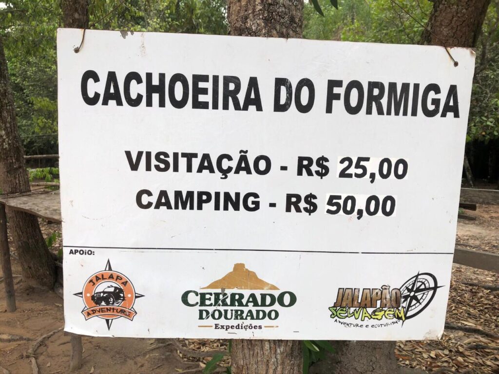 Estrutura e preço Cachoeira do Formiga - Jalapão -To