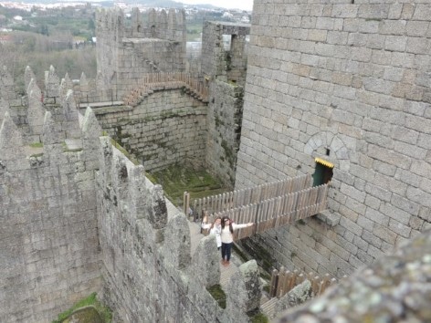 A cidade de Guimaraes é conhecida como o berço de Portugal - O Castelo de Guimarães