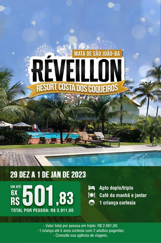 Aproveite o Réveillon 2022/2023 no Costa dos Coqueiros