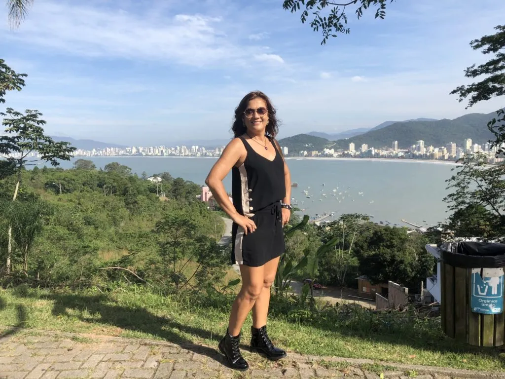 Vista imperdível do mirante de Itapema