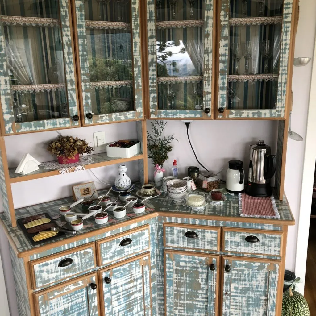 Salão de Café da Manhã da Pousada Cantos e Encantos