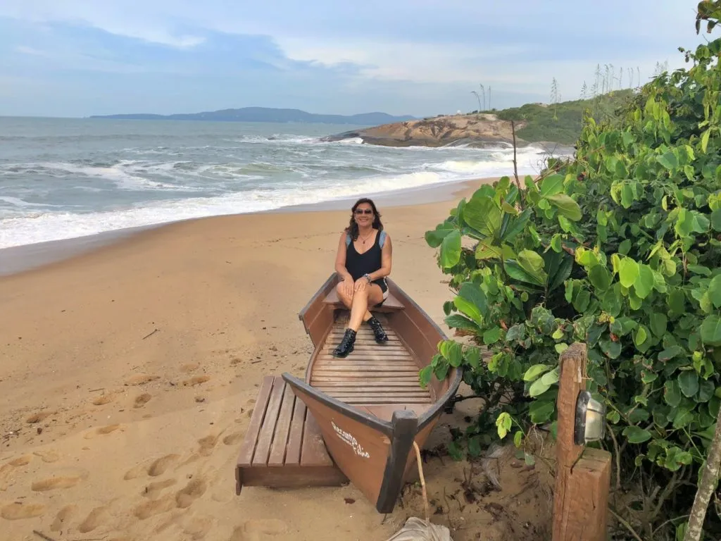 A linda Praia da Ilhota em Itapema