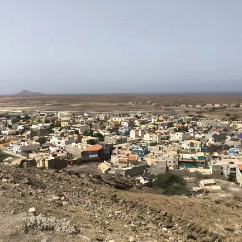 Espargos, a capital da Ilha do Sal em Cabo Verde