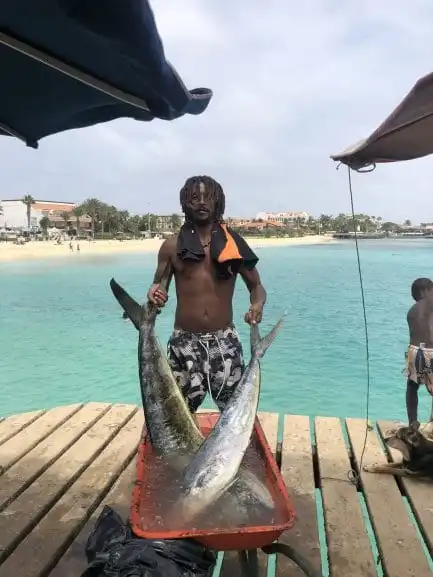 Atrações de Cabo Verde na Ilha do Sal - Molhe de Santa Maria