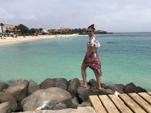 Atrações de Cabo Verde na Ilha do Sal - Molhe de Santa Maria
