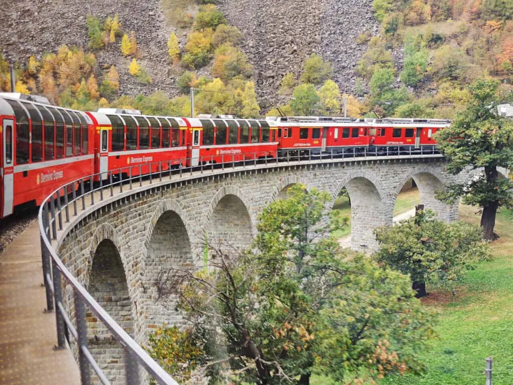 Minha viagem com o Bernina Express