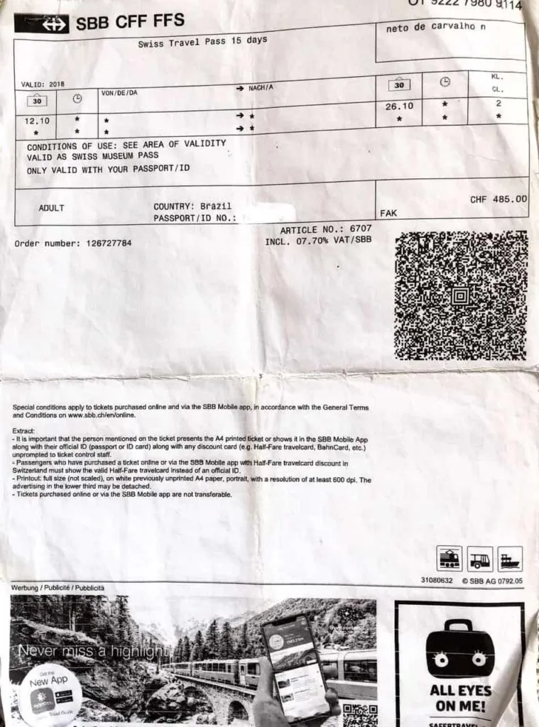 Swiss Pass, quanto custa e vale a pena?