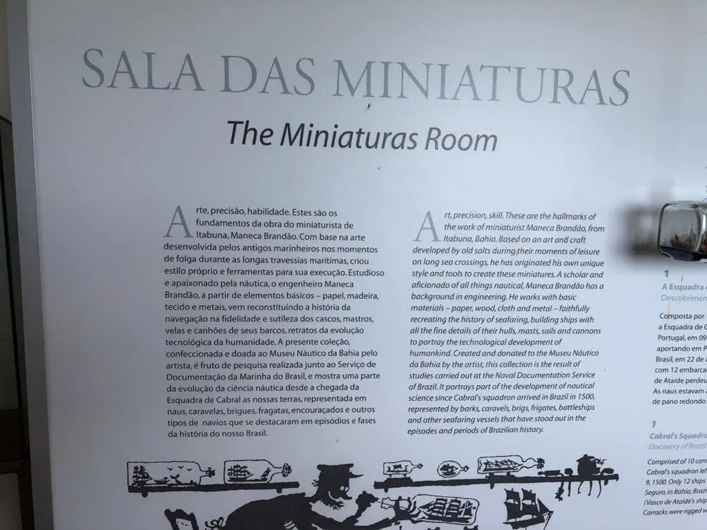O Museu Náutico da Bahia fica localizado no Forte Santo Antônio da Barra em Salvador Ba