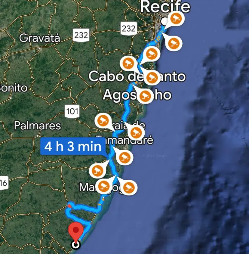 Como chegar de Maceió a São Miguel dos Milagres